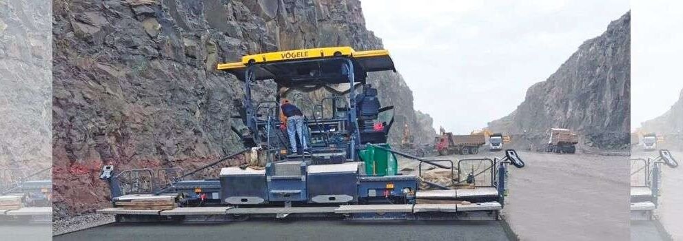 Mining and roadway construction advance forward