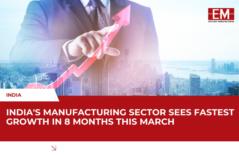 India’s Manufacturing Sector Growth Reaches 8-Month High in March